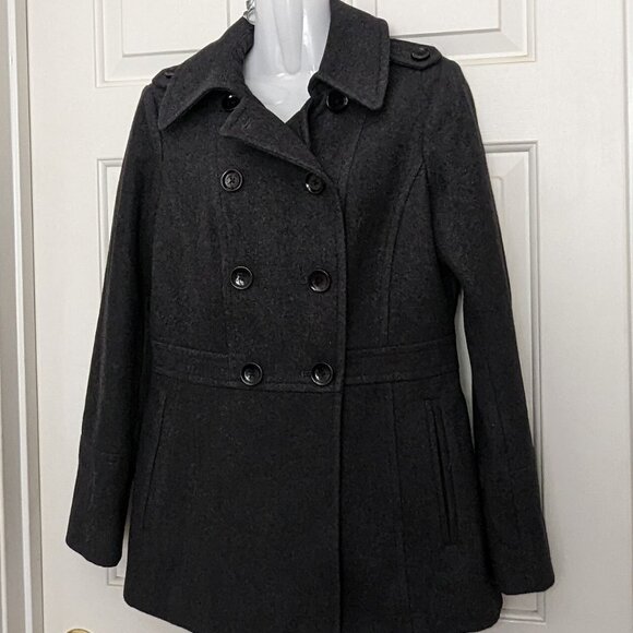 Michael Kors  Women's  Wool Coat  Size Small  Gray - Picture 2 of 13